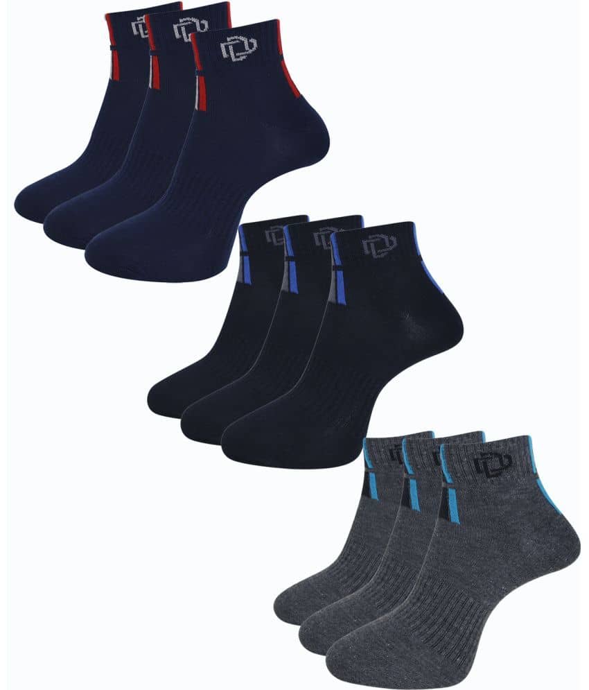 Dollar Cotton Blend Men's Colorblock Black Ankle Length Socks ( Pack of 6 ) - Socks | Buy online on ZillyBuy