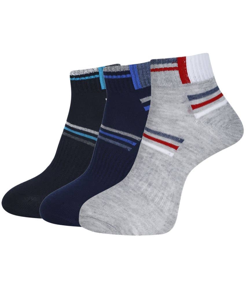 Dollar Cotton Blend Men's Self Design Dark Grey Ankle Length Socks ( Pack of 3 ) - Socks | Buy online on ZillyBuy