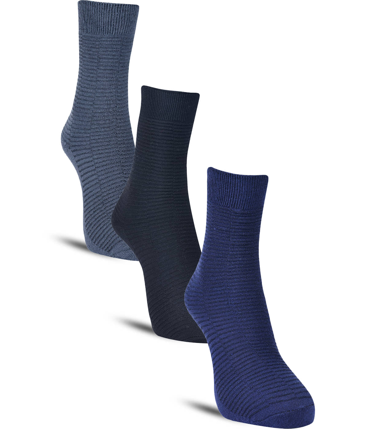 Dollar Cotton Blend Men's Self Design Blue Mid Length Socks ( Pack of 3 ) - Socks | Buy online on ZillyBuy