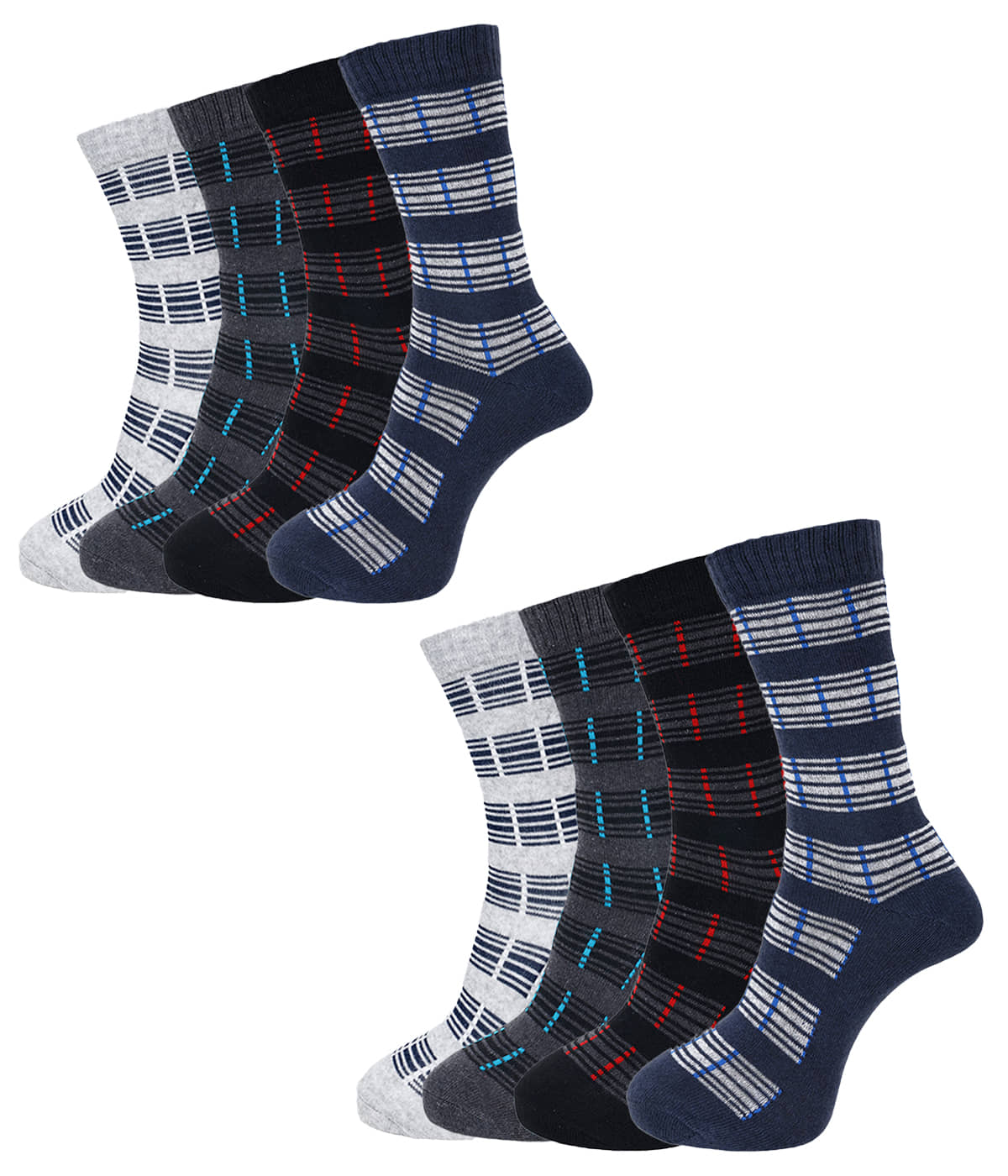 Dollar Cotton Blend Men's Self Design black Ankle Length Socks ( Pack of 8 ) - Socks | Buy online on ZillyBuy