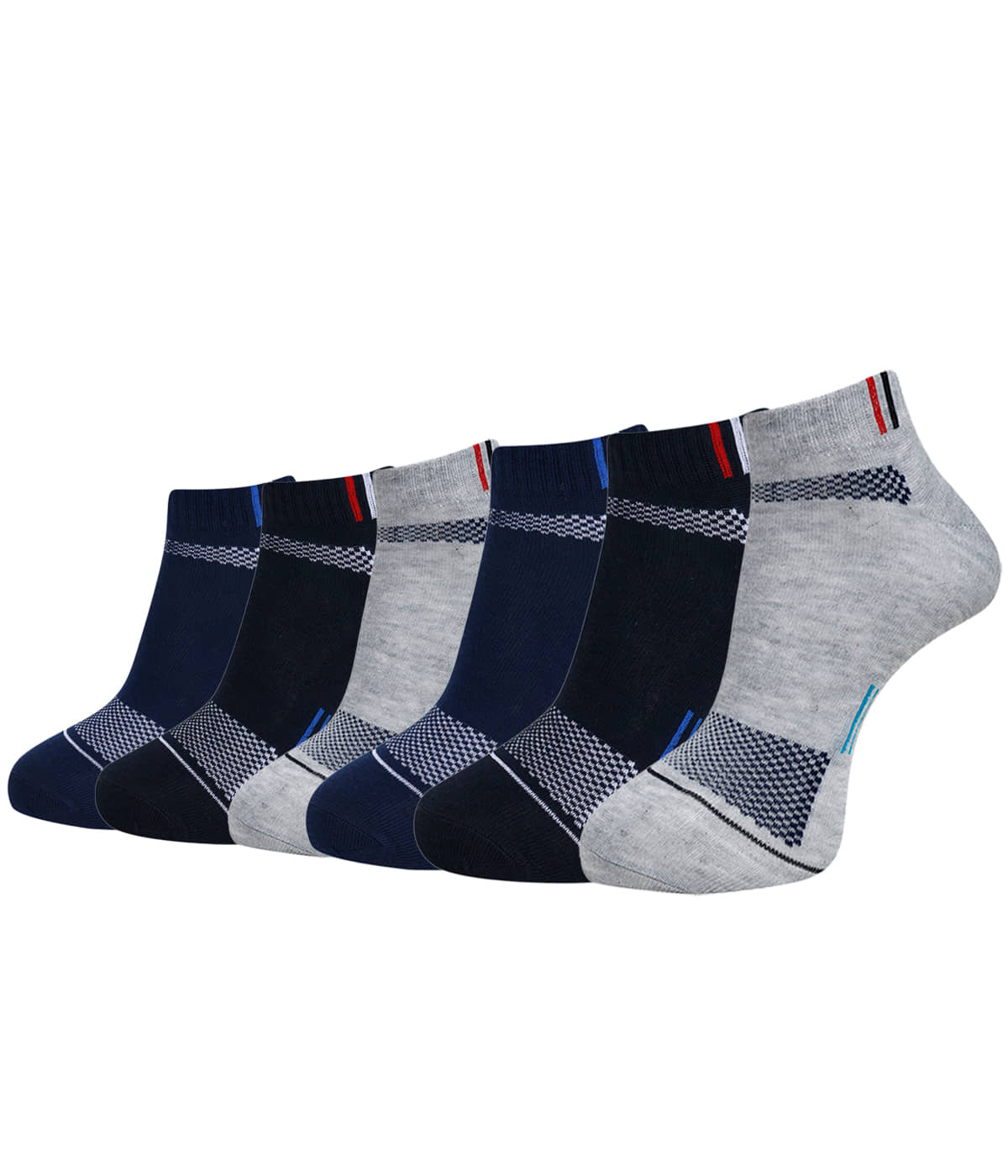 Dollar Cotton Blend Men's Self Design Navy Blue Ankle Length Socks ( Pack of 6 ) - Socks | Buy online on ZillyBuy