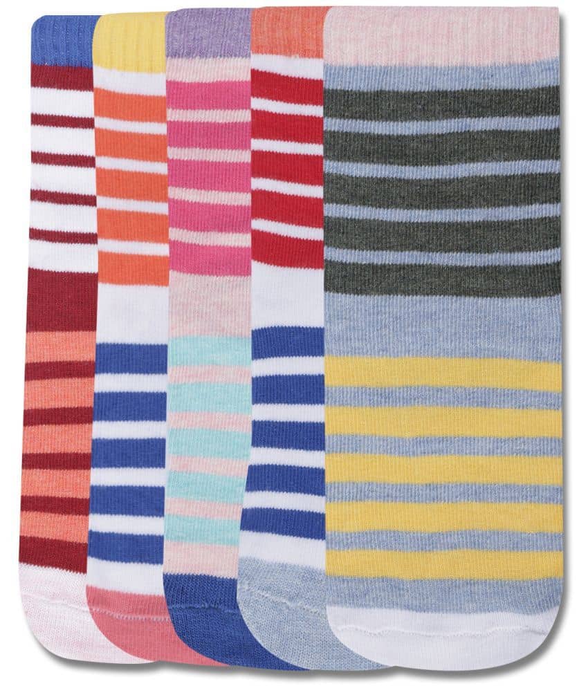 Dollar Multicolor Cotton Blend Boy's Ankle Length Socks ( Pack of 5 ) - Socks | Buy online on ZillyBuy
