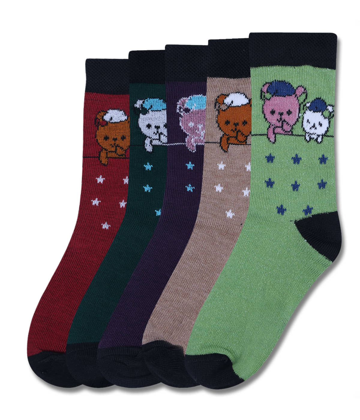 Dollar Multicolor Cotton Blend Boy's Ankle Length Socks ( Pack of 5 ) - Socks | Buy online on ZillyBuy