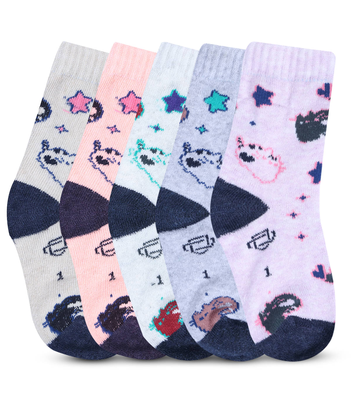 Dollar Multicolor Cotton Blend Boy's Ankle Length Socks ( Pack of 5 ) Dollar Multicolor Cotton Blend Boy's Ankle Length Socks ( Pack of 5 )