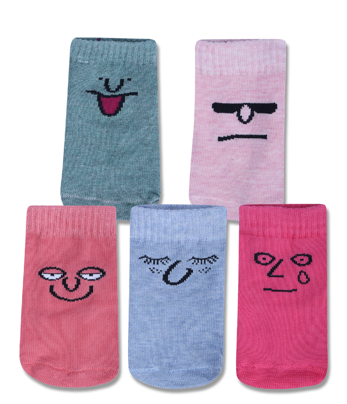 Dollar Multicolor Cotton Blend Boy's Ankle Length Socks ( Pack of 5 ) - Socks | Buy online on ZillyBuy