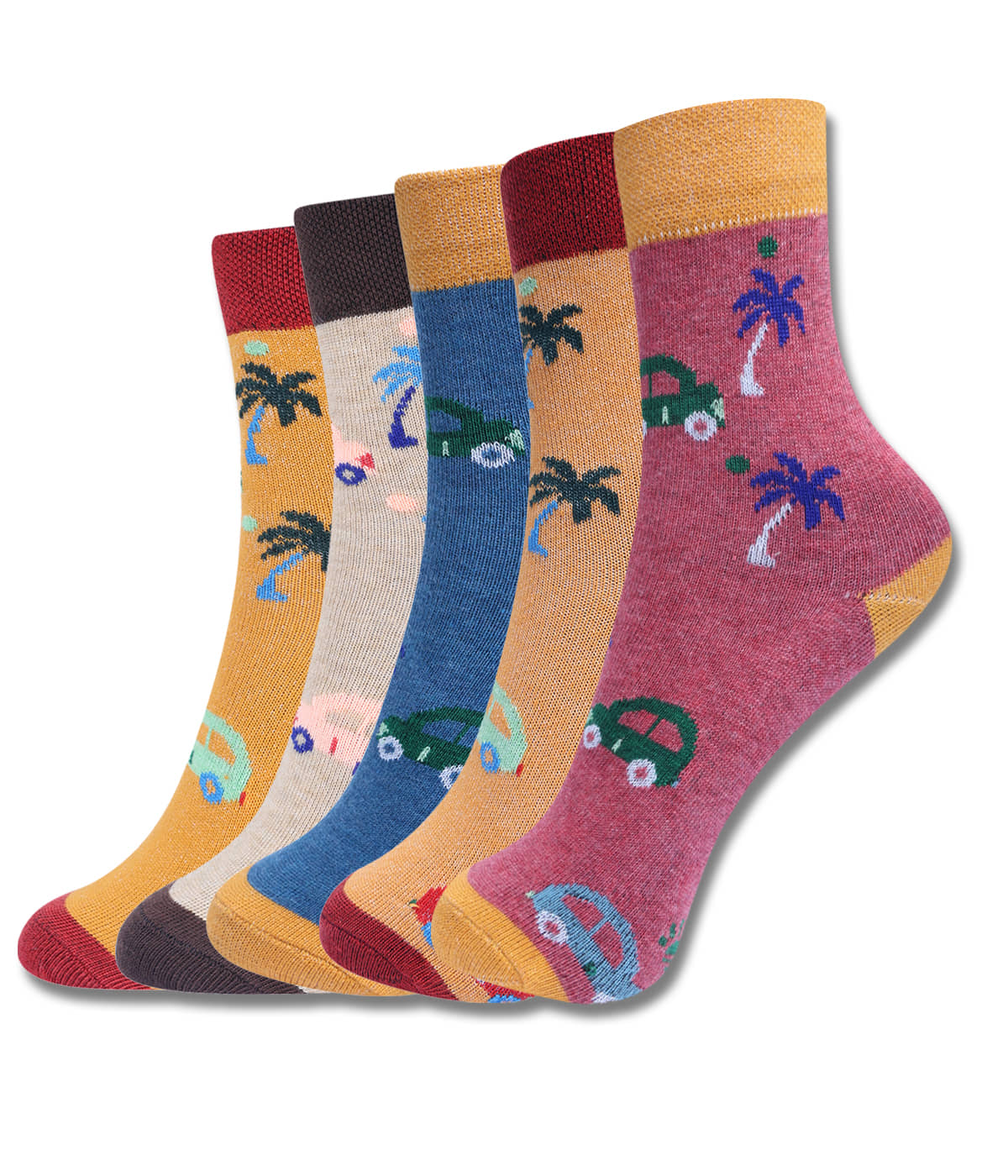 Dollar Multicolor Cotton Blend Boy's Ankle Length Socks ( Pack of 5 ) - Socks | Buy online on ZillyBuy