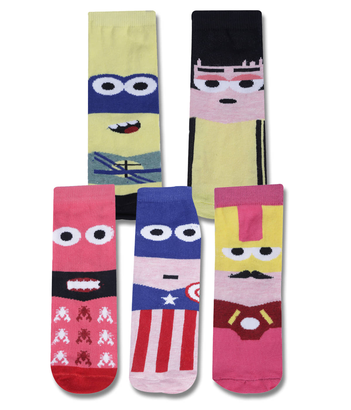 Dollar Multicolor Cotton Blend Boy's Ankle Length Socks ( Pack of 5 ) - Socks | Buy online on ZillyBuy