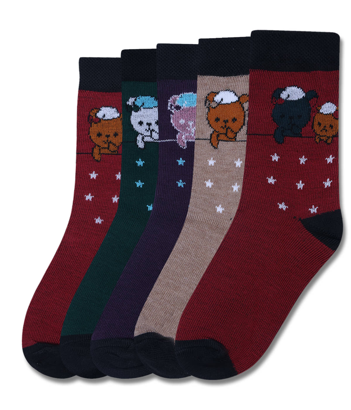 Dollar Multicolor Cotton Blend Boy's Ankle Length Socks ( Pack of 5 ) - Socks | Buy online on ZillyBuy