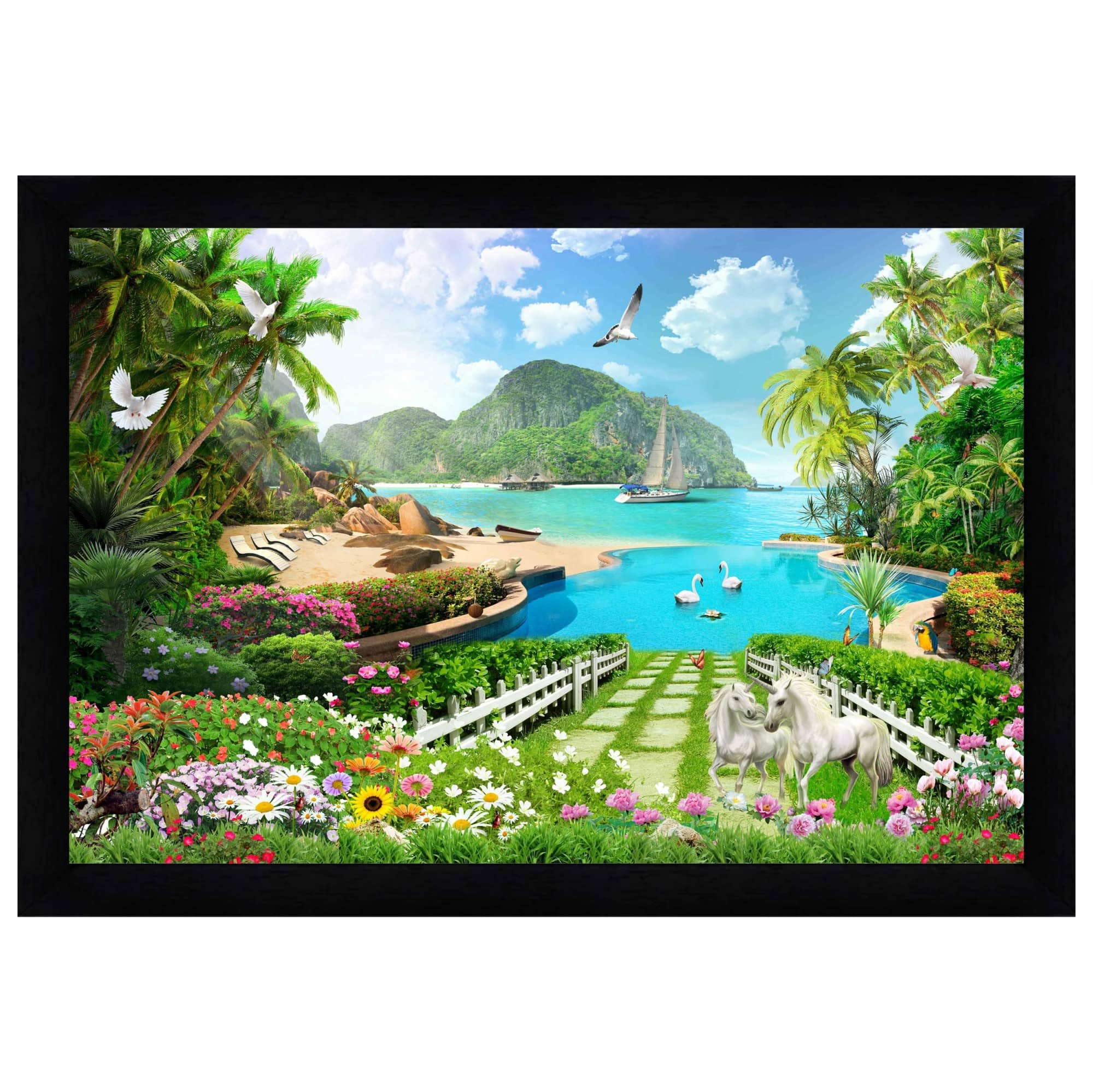 Indianara Landscape Painting With Frame
