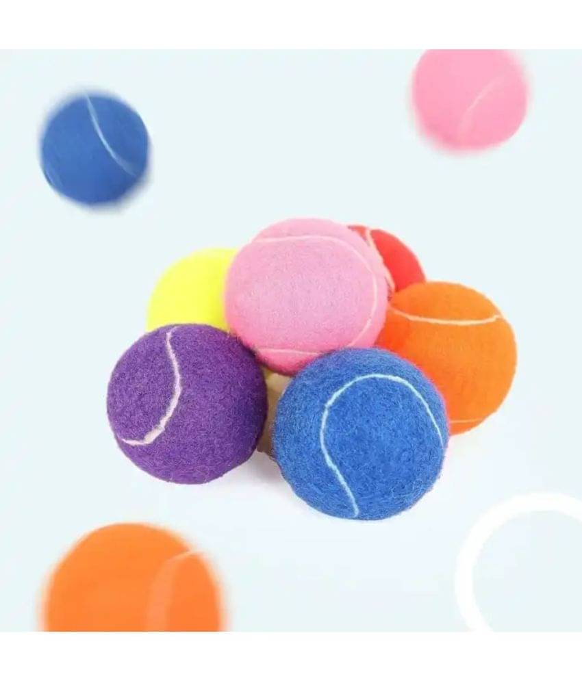 Set of 4 Interactive Dog Bouncy Tennis Balls Toy Training Play Set of 4 Interactive Dog Bouncy Tennis Balls Toy Training Play