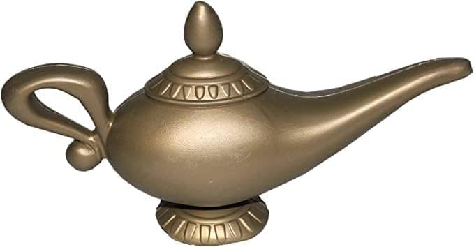     			Kaku Fancy Dresses Aladdin's Lamp Cosplay Halloween Props, Genie Lamp Props, Decorative God Vintage Aladdin Lamp, Aladdin Costume Accessory For Kids