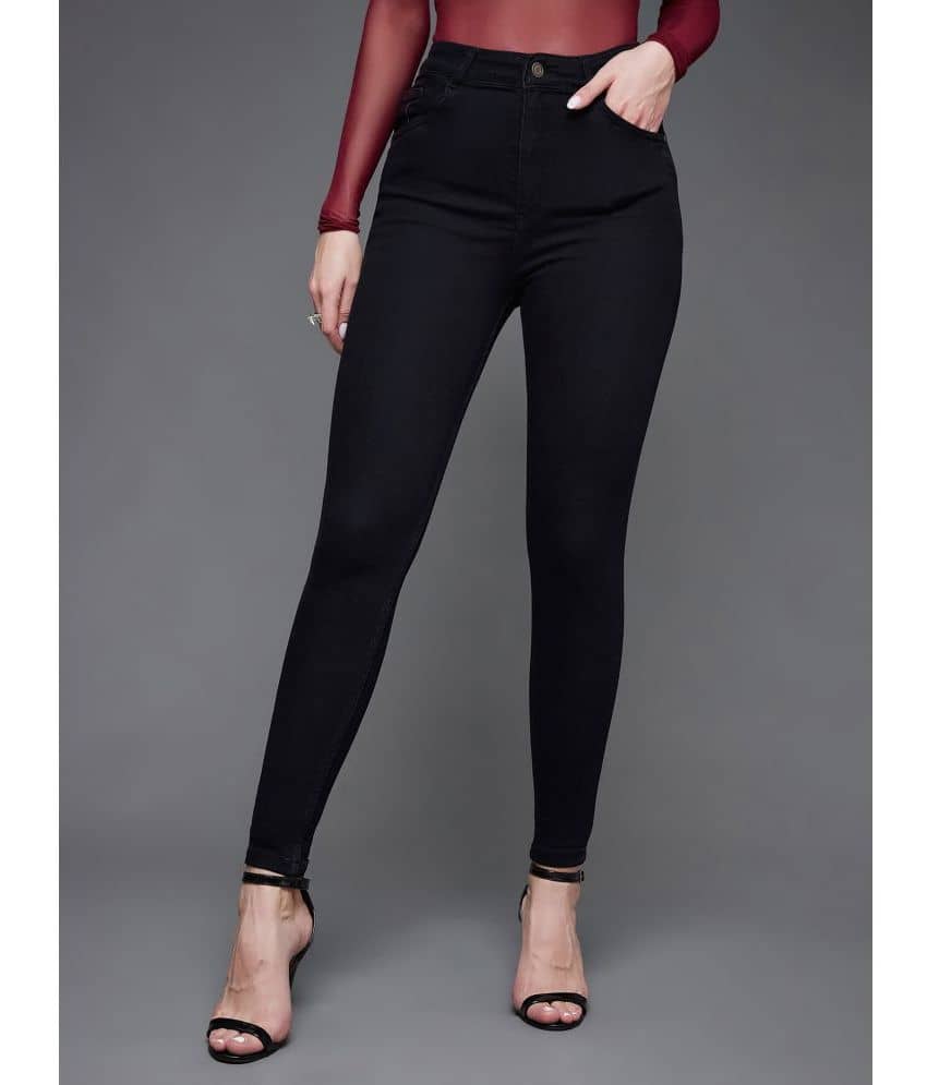 Miss Chase - Black Denim Skinny Fit Women's Jeans ( Pack of 1 ) - Jeans | Buy online on ZillyBuy