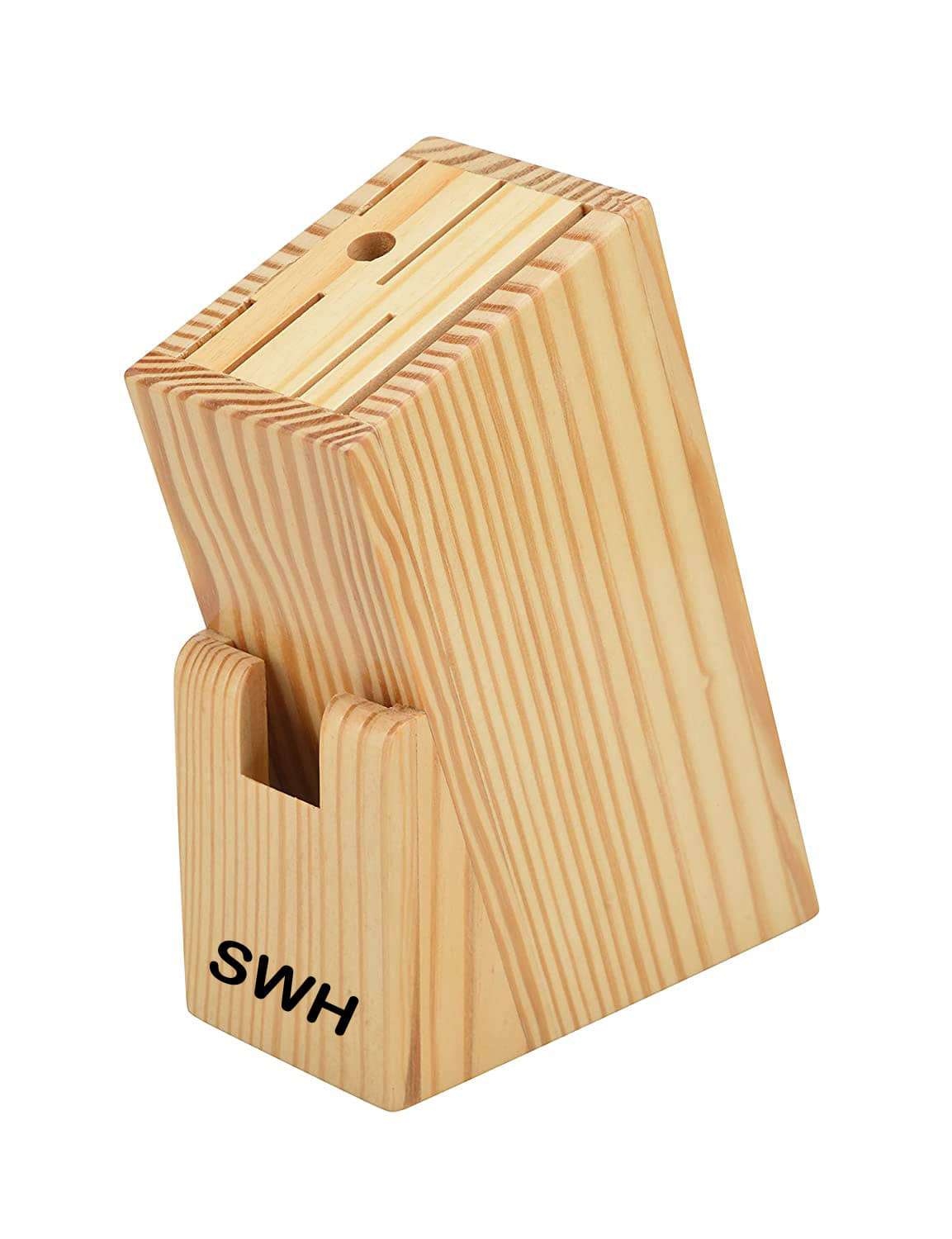 SWH Yellow Wooden Cutlery Holder ( Pack of 1 )