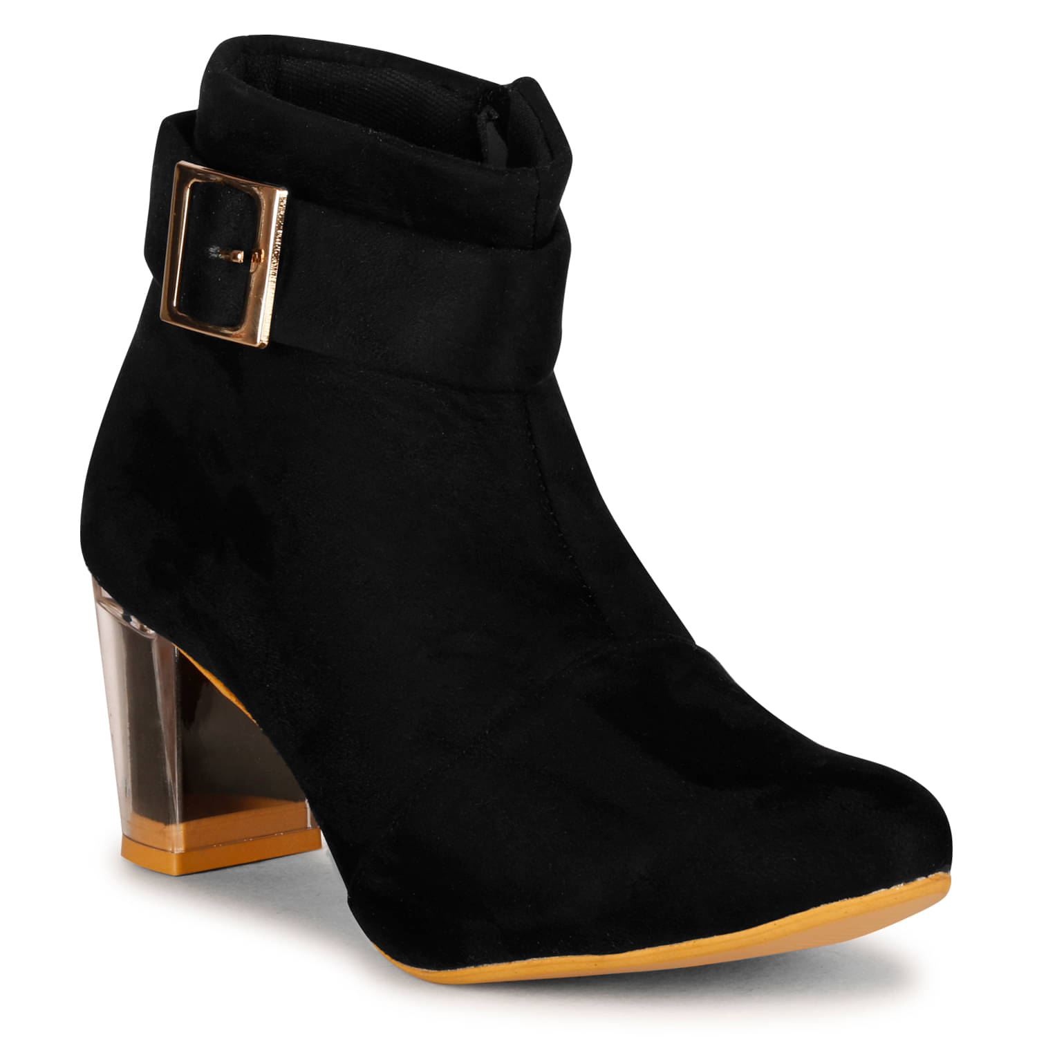     			Saheb Black Women's Ankle Length Boots