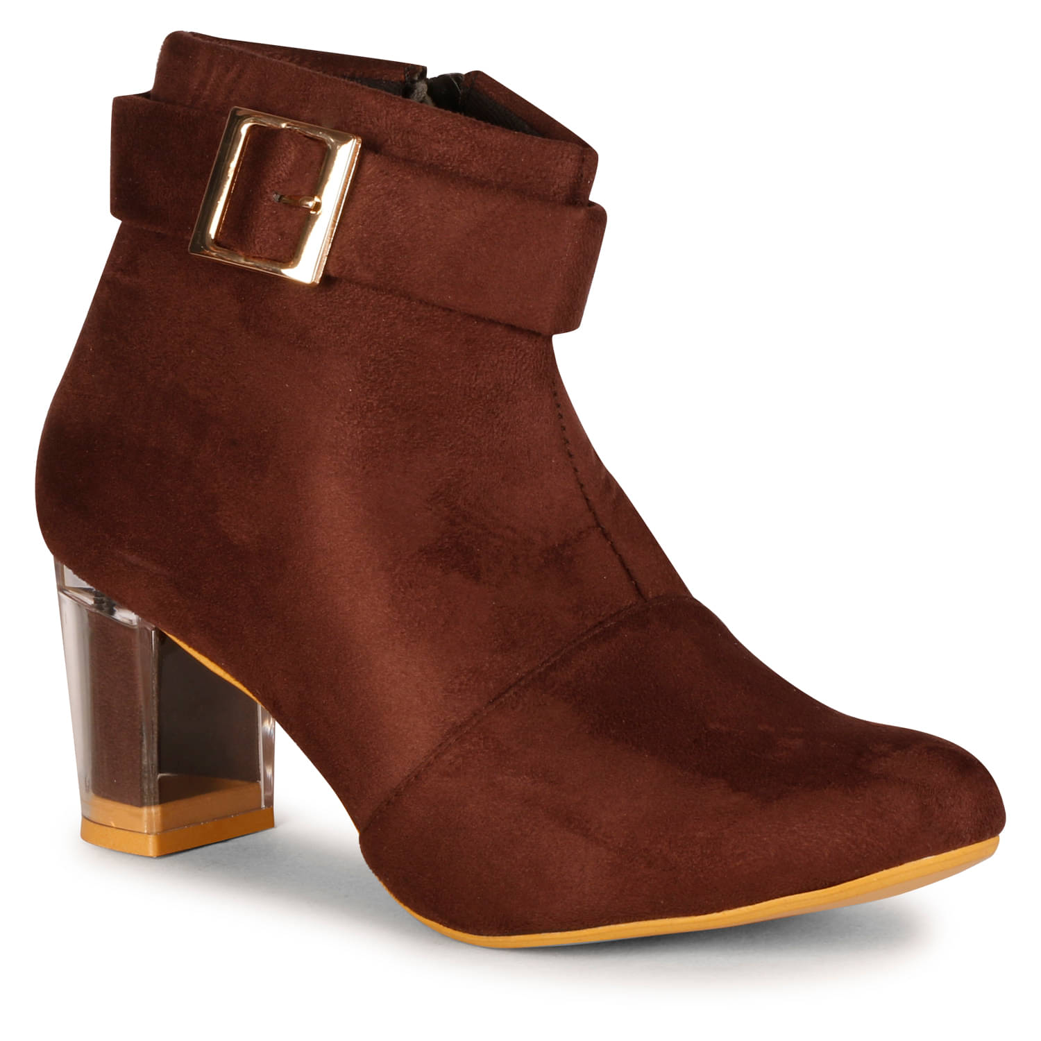     			Saheb Brown Women's Ankle Length Boots