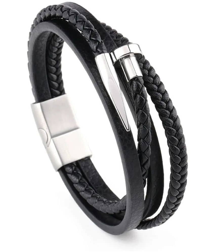 Thrillz Black Bracelet ( Pack of 1 ) - Bangles & Bracelets | Buy online on ZillyBuy