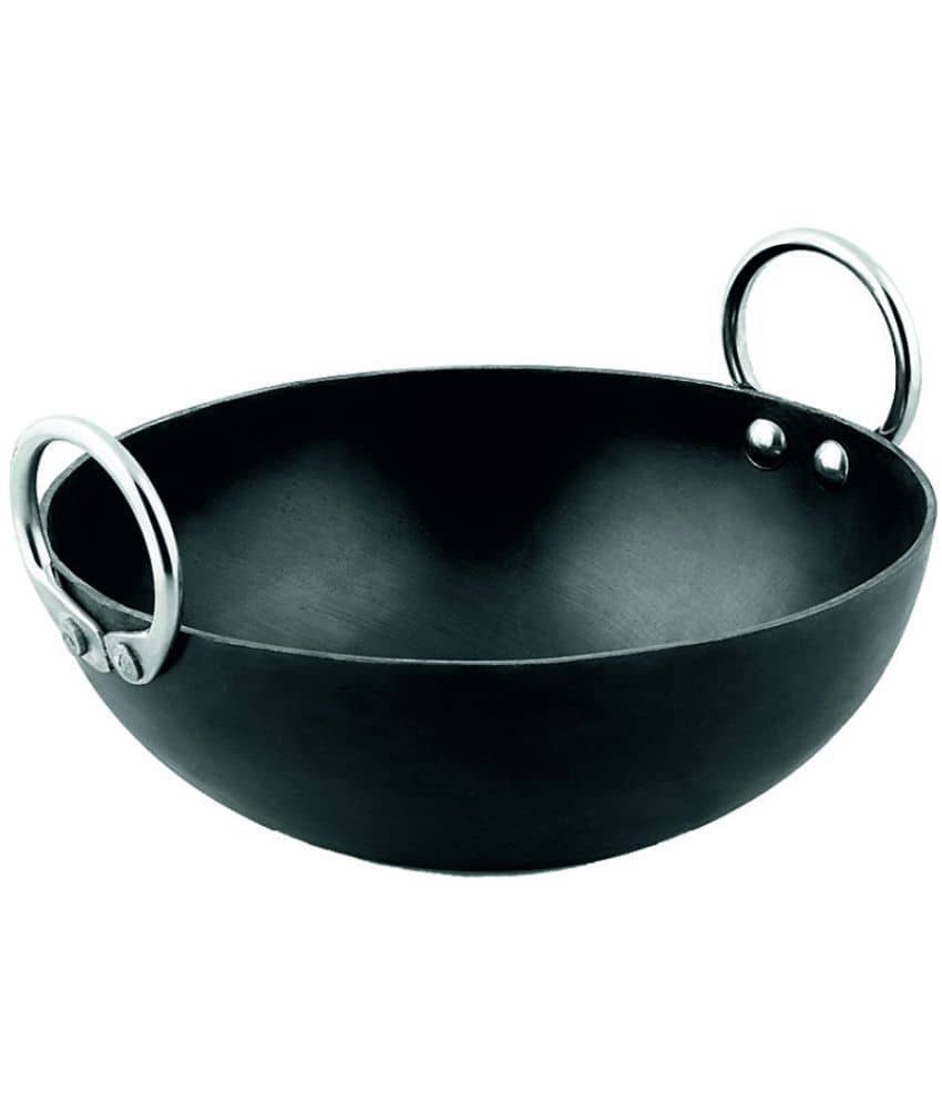 Veer Iron Deep Kadhai 2 mm ( 2.5 ) L - Cookware | Buy online on ZillyBuy