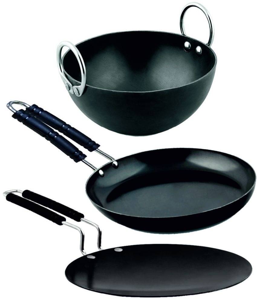 Veer Iron Deep Kadhai 2 mm ( 1 ) L Veer Iron Deep Kadhai 2 mm ( 1 ) L