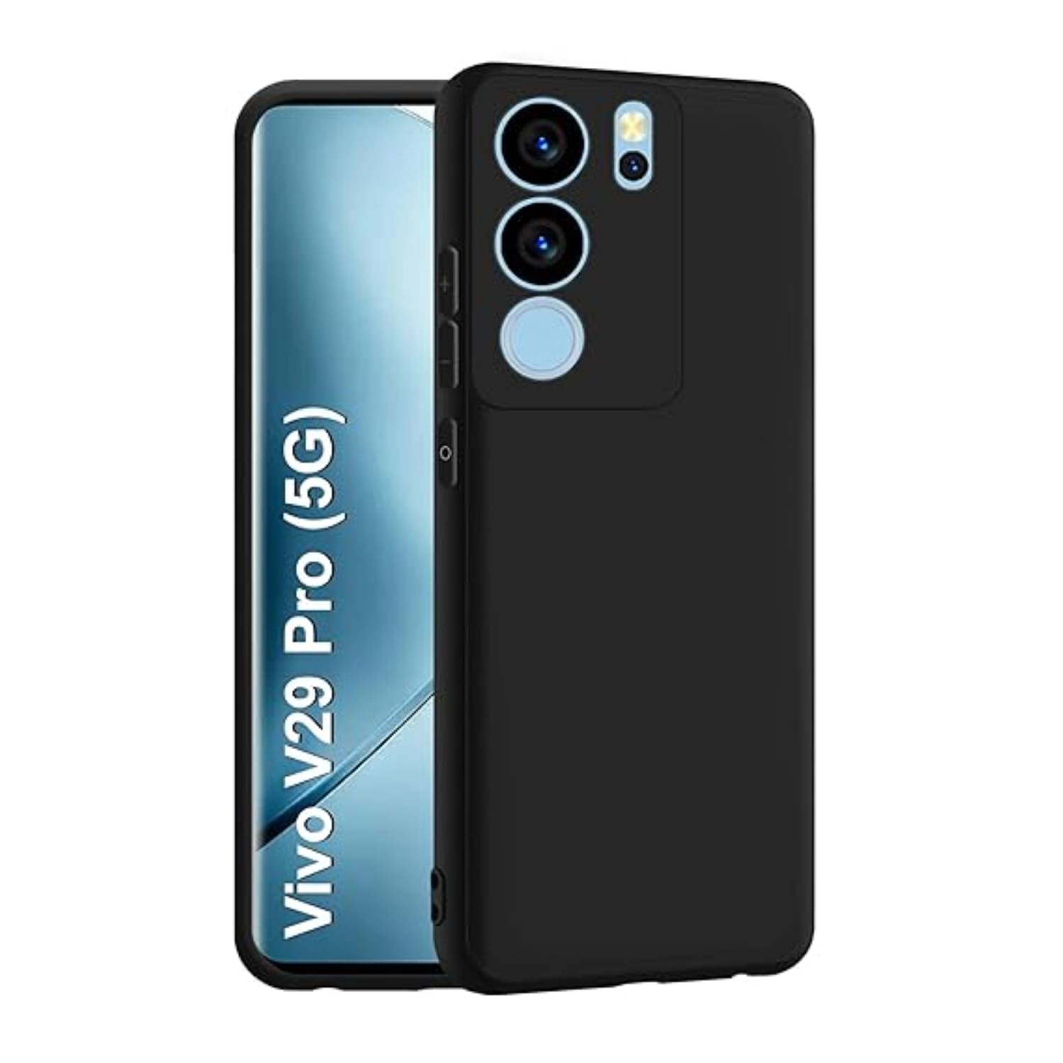     			Case Vault Covers Silicon Soft cases Compatible For Silicon Vivo V29 Pro 5G ( Pack of 1 )