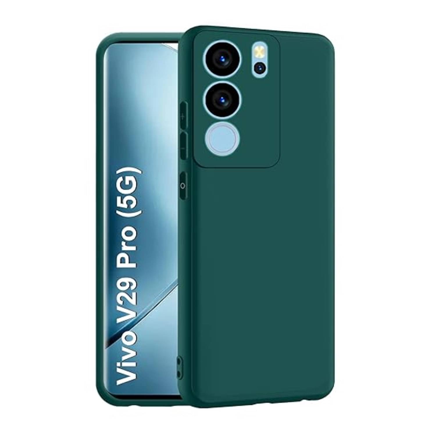     			Case Vault Covers Silicon Soft cases Compatible For Silicon Vivo V29 5G ( Pack of 1 )