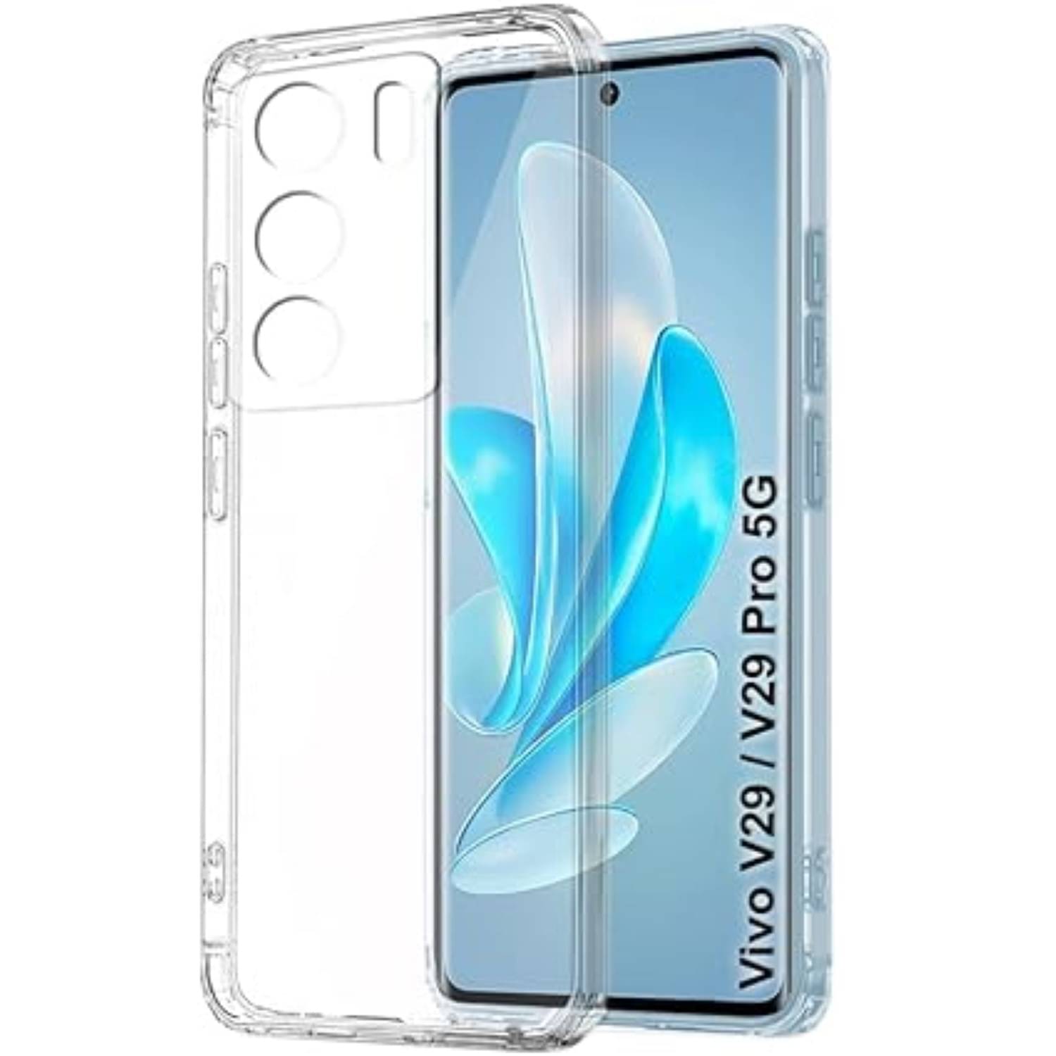     			Case Vault Covers Silicon Soft cases Compatible For Silicon Vivo V29 Pro 5G ( Pack of 1 )