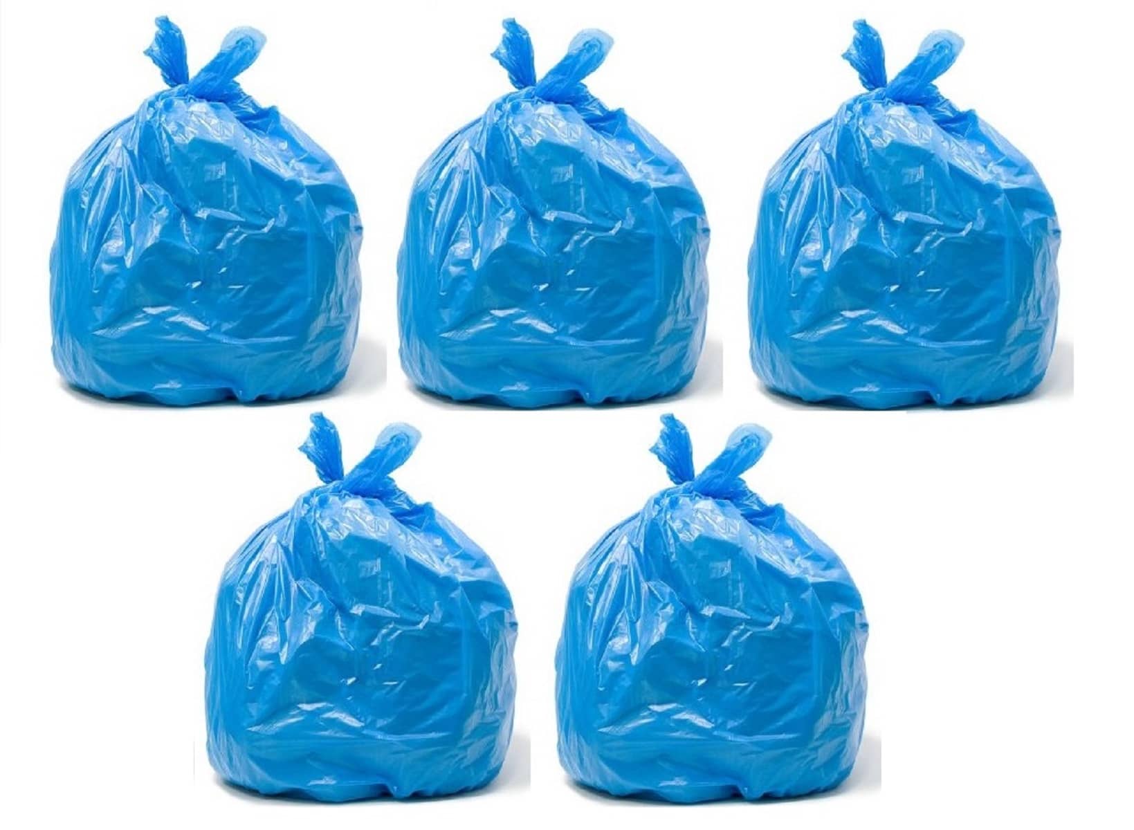 Ci Light Blue Virgin Plastic Dustbin and Garbage bags