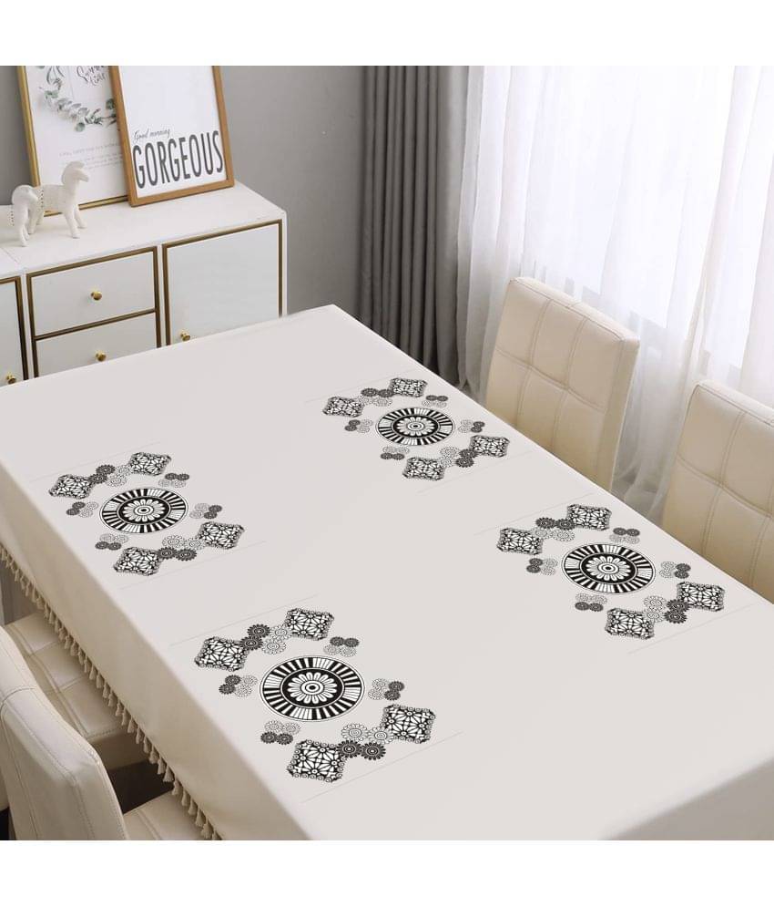 PVC Ethnic Rectangle Table Mats ( 43 cm x 29 cm ) Pack of 4 - Black PVC Ethnic Rectangle Table Mats ( 43 cm x 29 cm ) Pack of 4 - Black