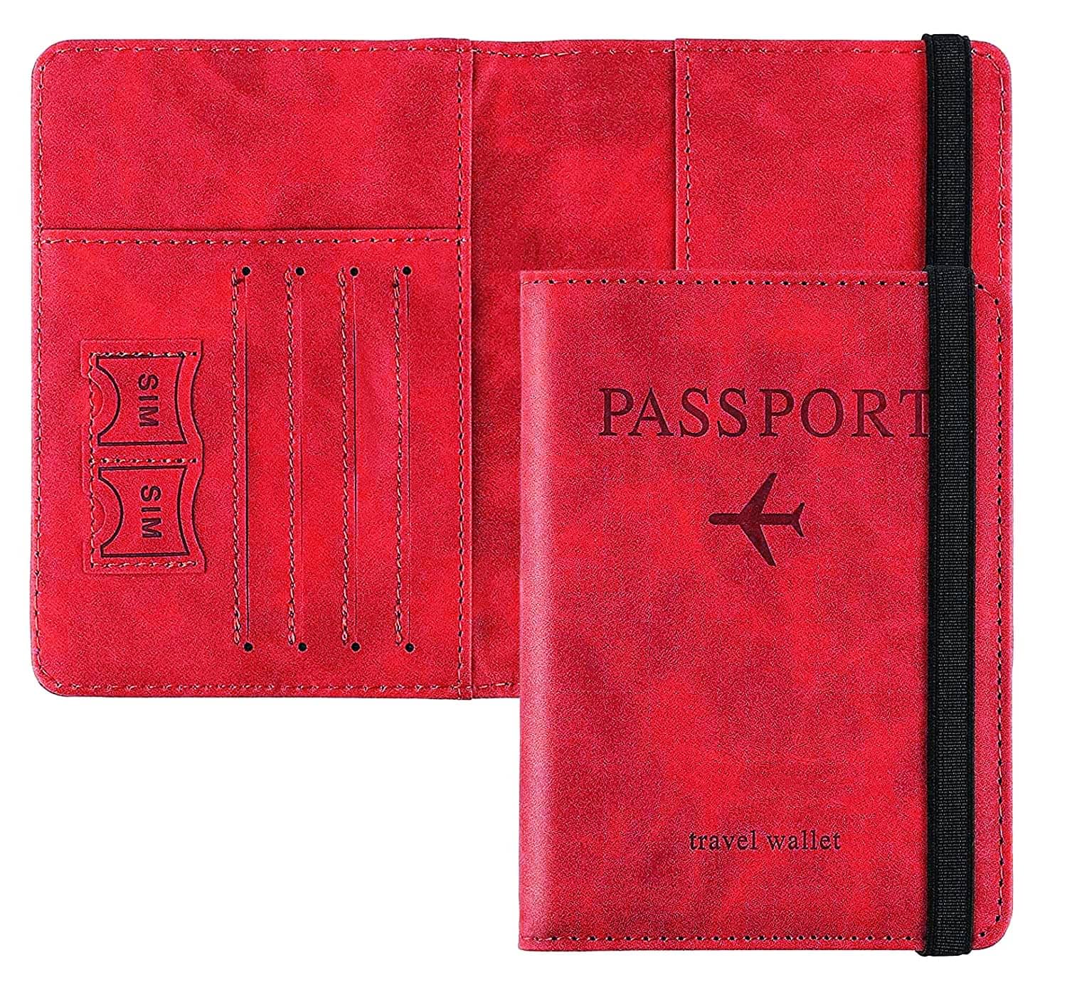 House Of Quirk Leather Red Women's Passport Holder ( Pack of 1 ) - Handbags | Buy online on ZillyBuy