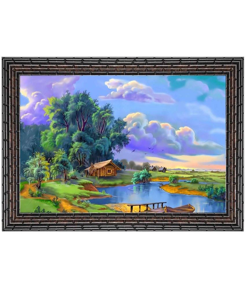     			Indianara Landscape Painting With Frame