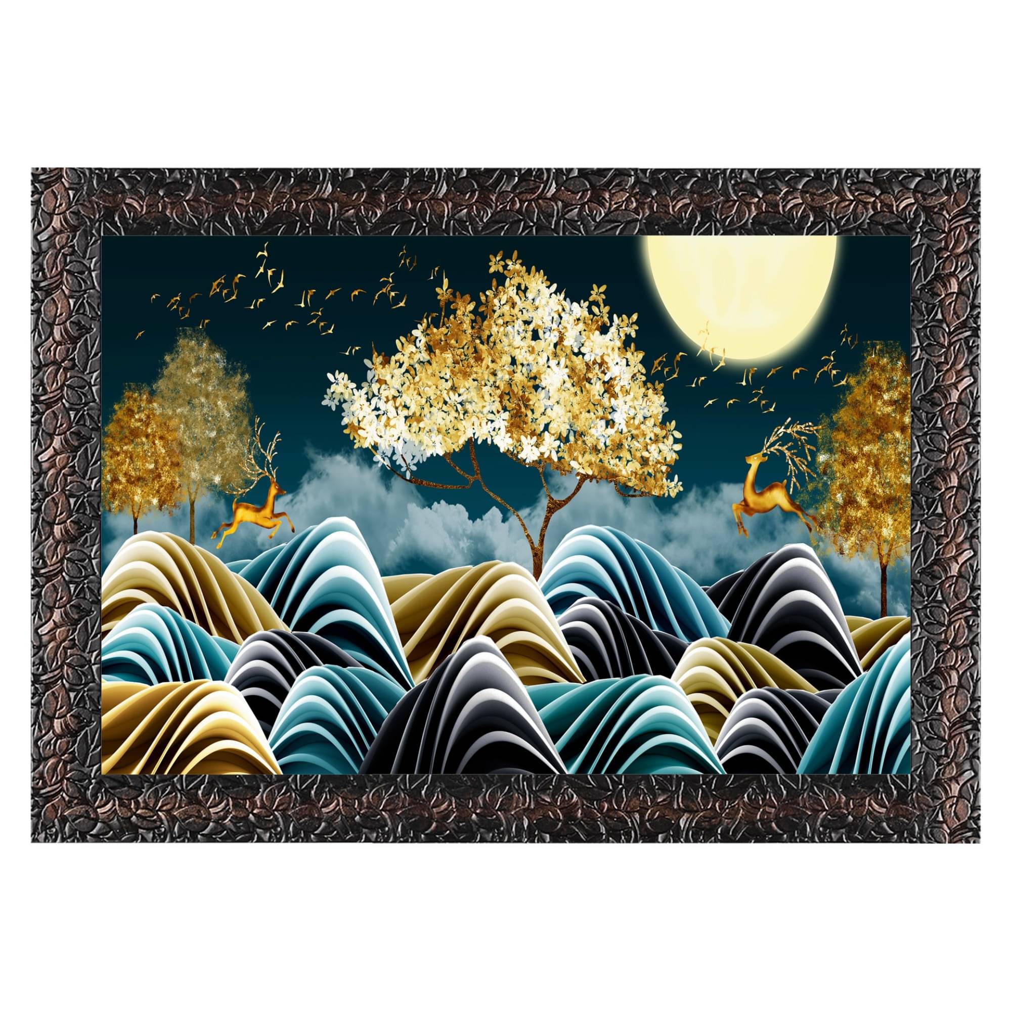     			Indianara Landscape Painting With Frame