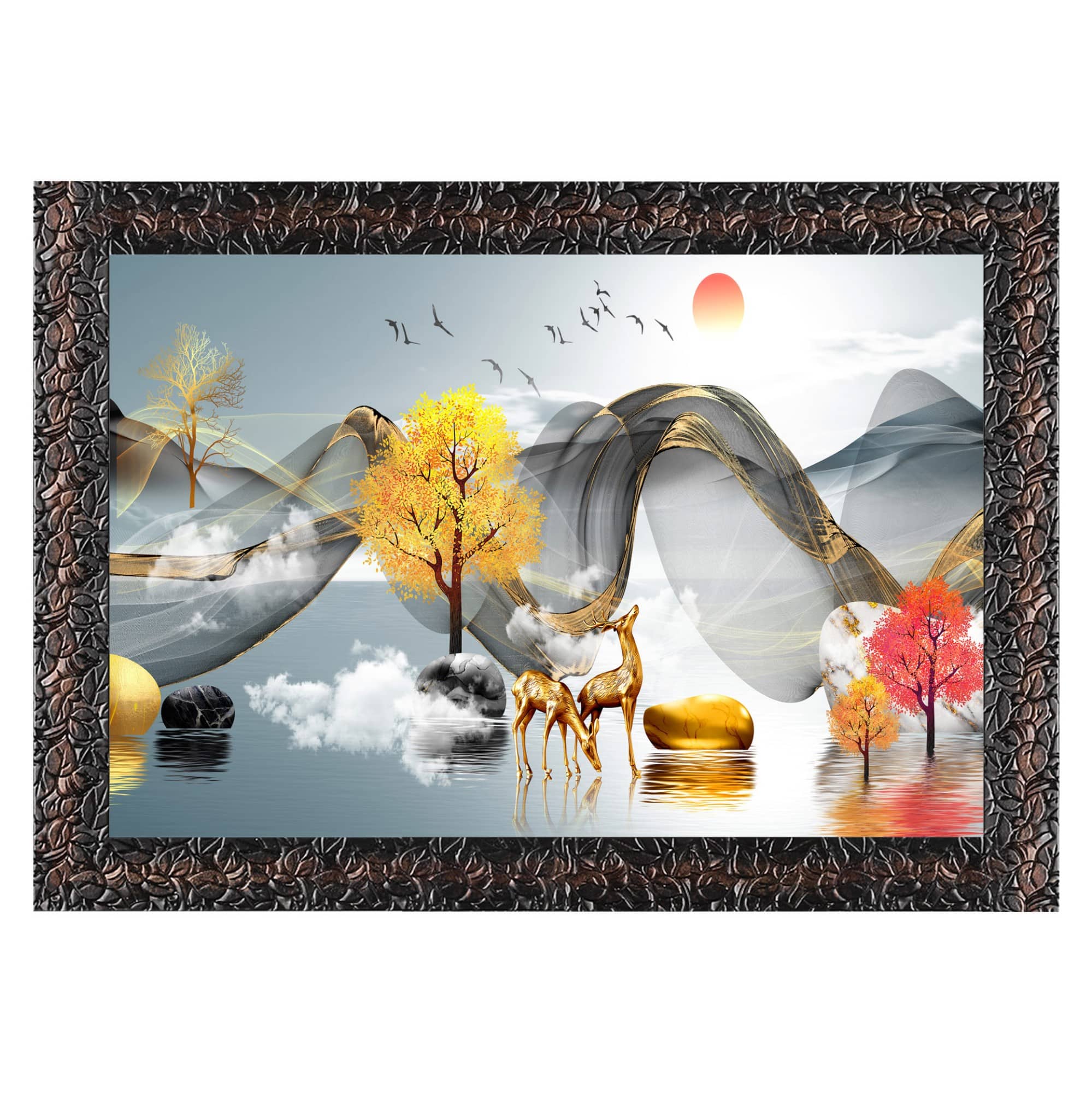 Indianara Landscape Painting With Frame