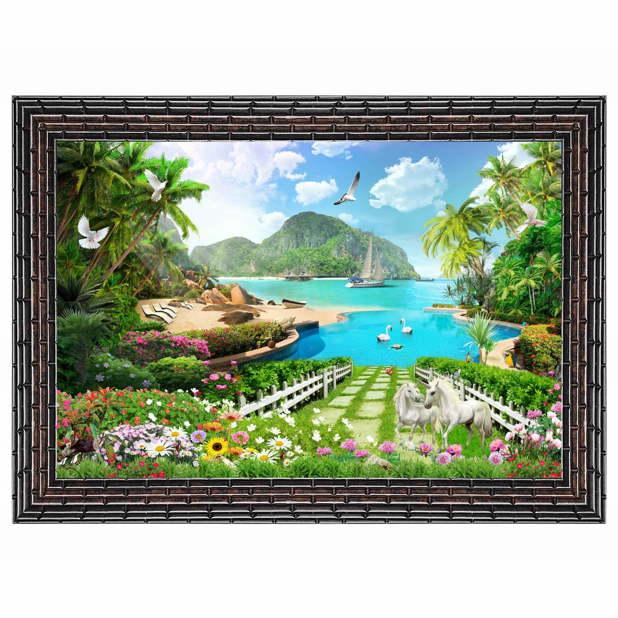 Indianara Landscape Painting With Frame
