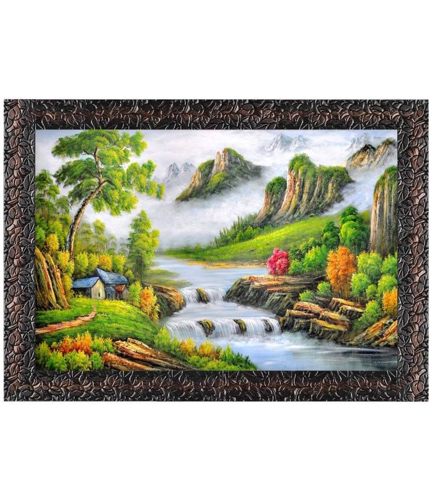     			Indianara Landscape Painting With Frame