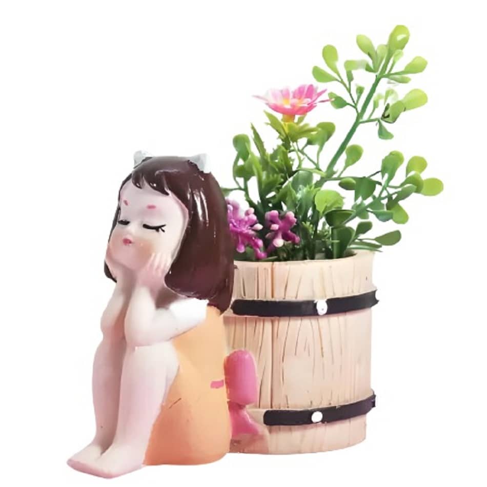 Khushi Enterprises Decorative Pot 12 cm - Pack of 1