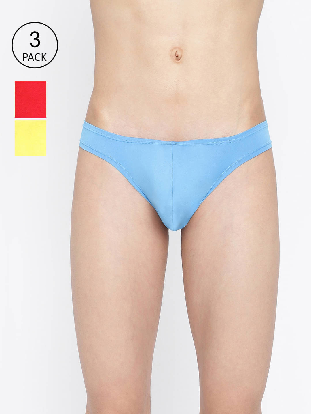 La Intimo Pack of 3 Polyester Bikini For Men's ( Multicolor ) La Intimo Pack of 3 Polyester Bikini For Men's ( Multicolor )