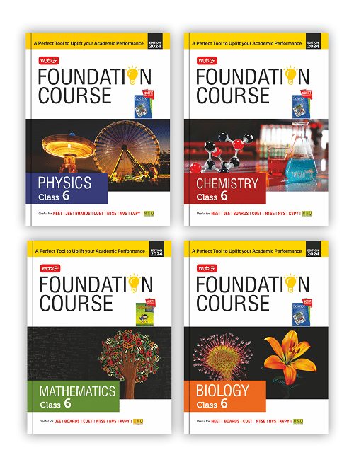 MTG Foundation Course Class 6 Physics, Chemistry, Mathematics & Biology Book (Set of 4) For IIT JEE, NEET, NSO Olympiad, NTSE, NVS, KVPY & Boards Exam | Based on NCERT Latest Pattern 2024-25 MTG Foundation Course Class 6 Physics, Chemistry, Mathematics & Biology Book (Set of 4) For IIT JEE, NEET, NSO Olympiad, NTSE, NVS, KVPY & Boards Exam | Based on NCERT Latest Pattern 2024-25