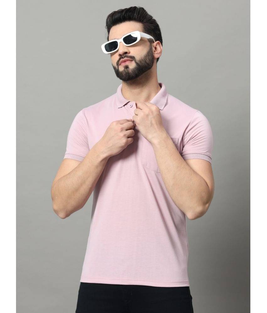 OGEN Pack of 1 Cotton Blend Regular Fit Solid Half Sleeves Men's Polo T Shirt ( Pink ) OGEN Pack of 1 Cotton Blend Regular Fit Solid Half Sleeves Men's Polo T Shirt ( Pink )