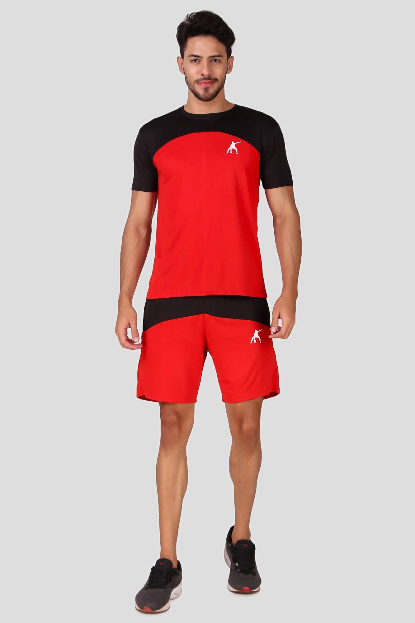 Preen Black Polyester Regular Fit Solid Men's Sports Tracksuit ( Pack of 1 )