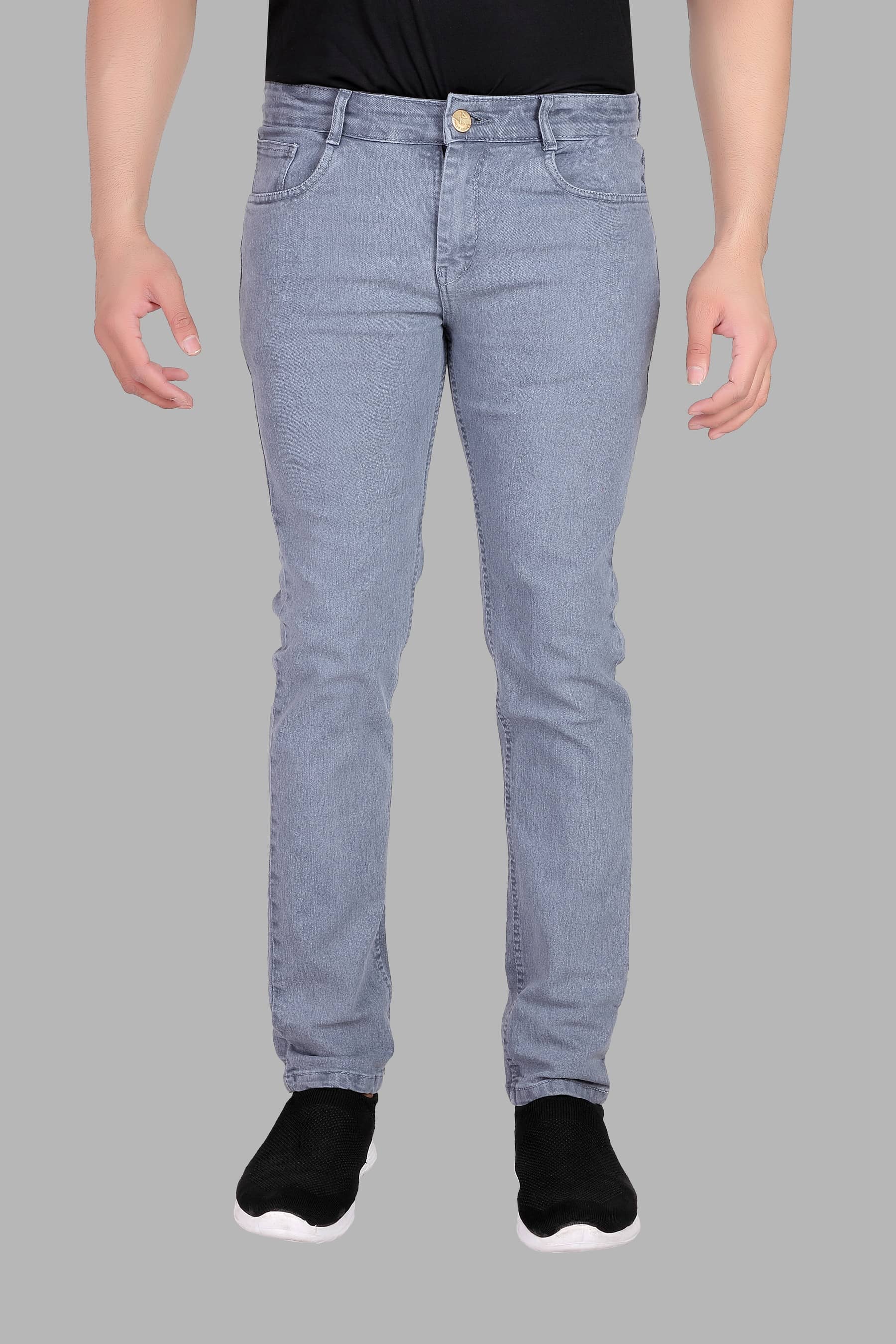 RAGZO Slim Fit Basic Men's Jeans - Grey ( Pack of 1 ) - Jeans | Buy online on ZillyBuy