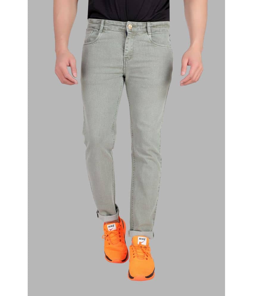 RAGZO Slim Fit Cuffed Hem Men's Jeans - Grey ( Pack of 1 ) - Jeans | Buy online on ZillyBuy