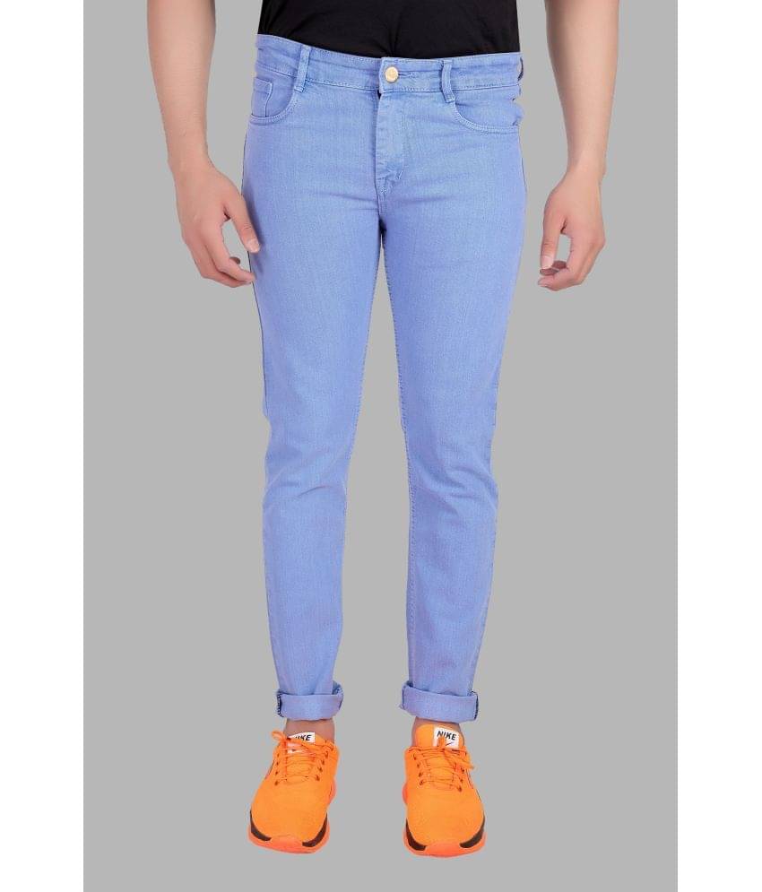 RAGZO Slim Fit Cuffed Hem Men's Jeans - Blue ( Pack of 1 ) RAGZO Slim Fit Cuffed Hem Men's Jeans - Blue ( Pack of 1 )