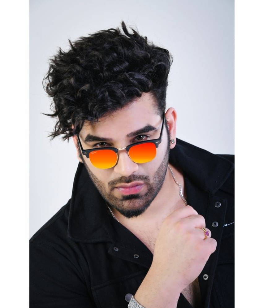     			RESIST EYEWEAR Black Oval Sunglasses ( Pack of 1 )