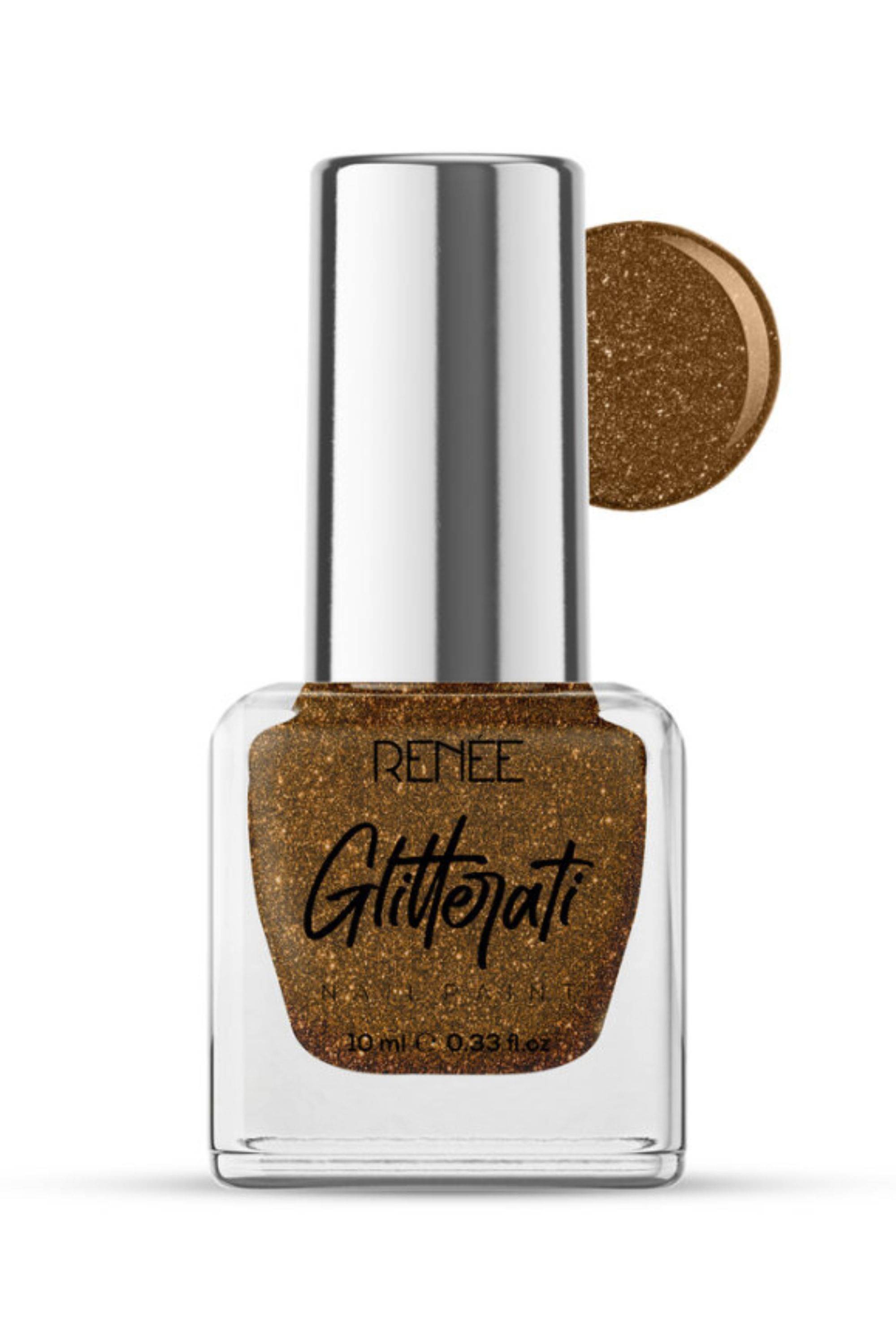     			RENEE Glitterati Nail Paint - Copper Blaze 10 Ml