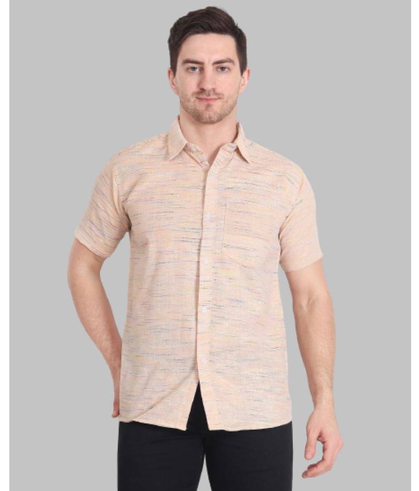 SWADESHI COLLECTION 100% Cotton Regular Fit Printed Half Sleeves Men's Casual Shirt - Orange ( Pack of 1 ) SWADESHI COLLECTION 100% Cotton Regular Fit Printed Half Sleeves Men's Casual Shirt - Orange ( Pack of 1 )
