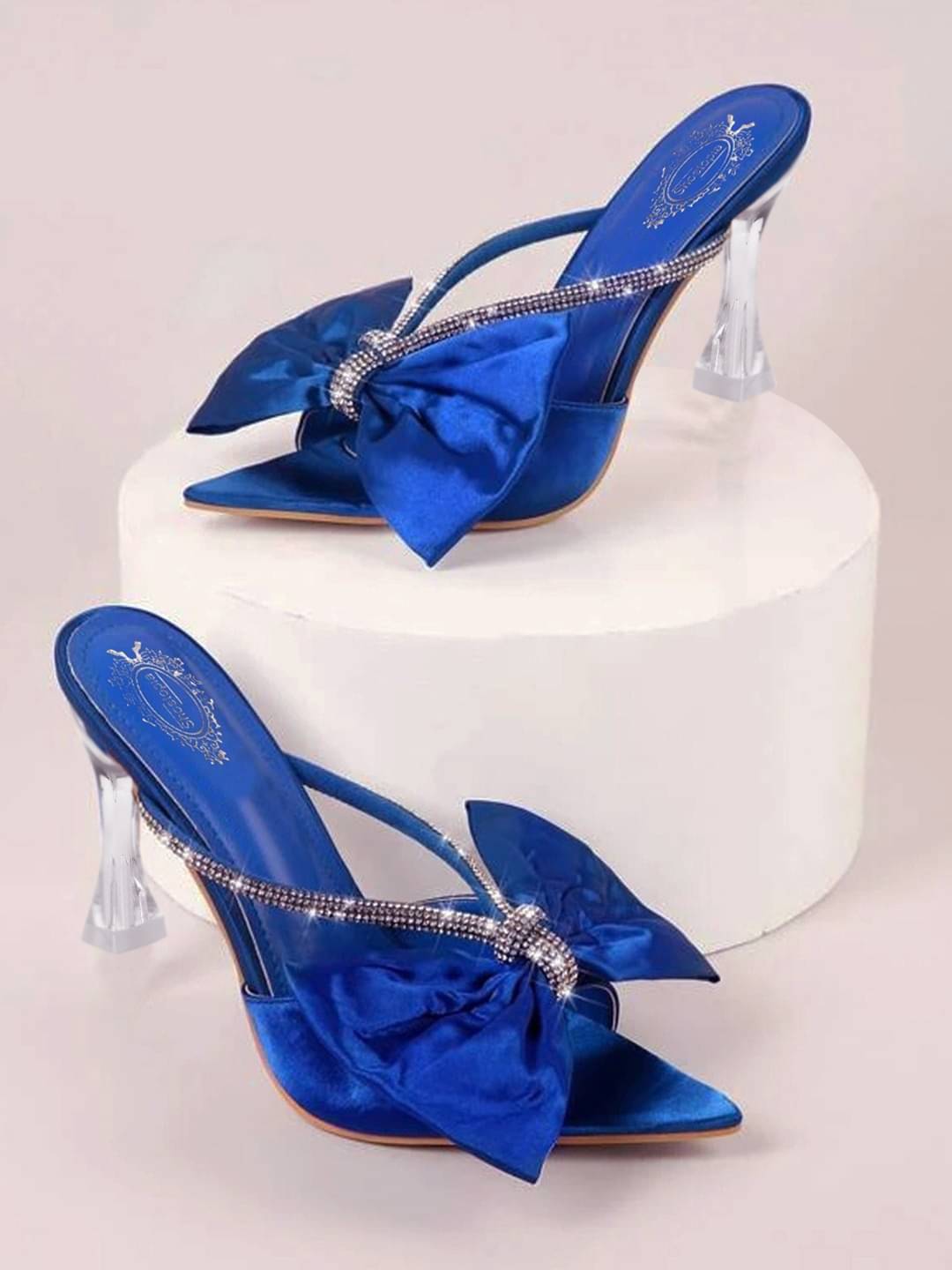 Shoetopia Blue Women's Peep Toes Heels     			Shoetopia Blue Women's Peep Toes Heels