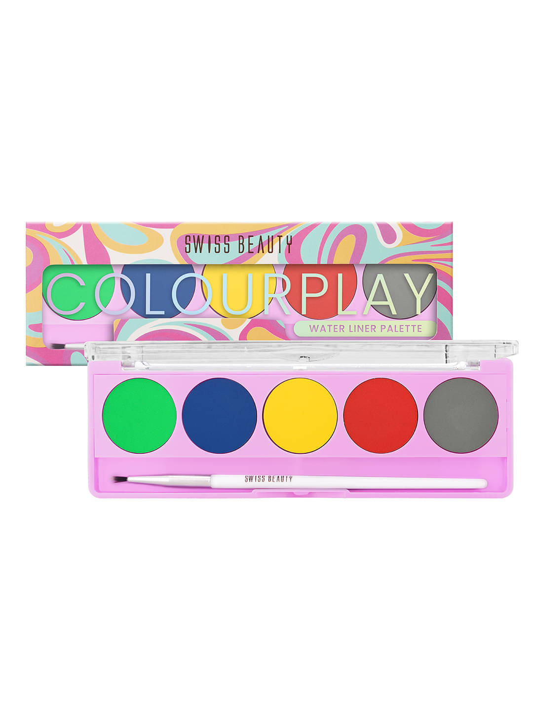     			Swiss Beauty ColourPlay Water Liner Palette, 5g (Pack of 1)