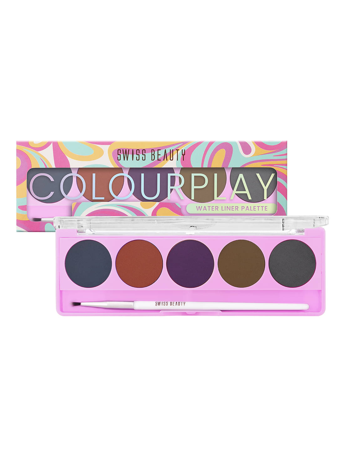     			Swiss Beauty ColourPlay Water Liner Palette, 5g (Pack of 1)