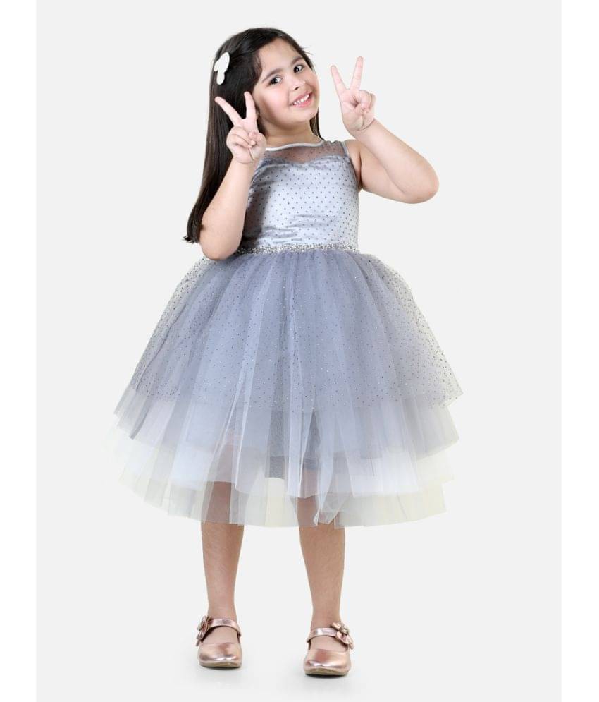 Toy Balloon Kids Net Frock For Girls ( Pack of 1 , Grey ) Toy Balloon Kids Net Frock For Girls ( Pack of 1 , Grey )