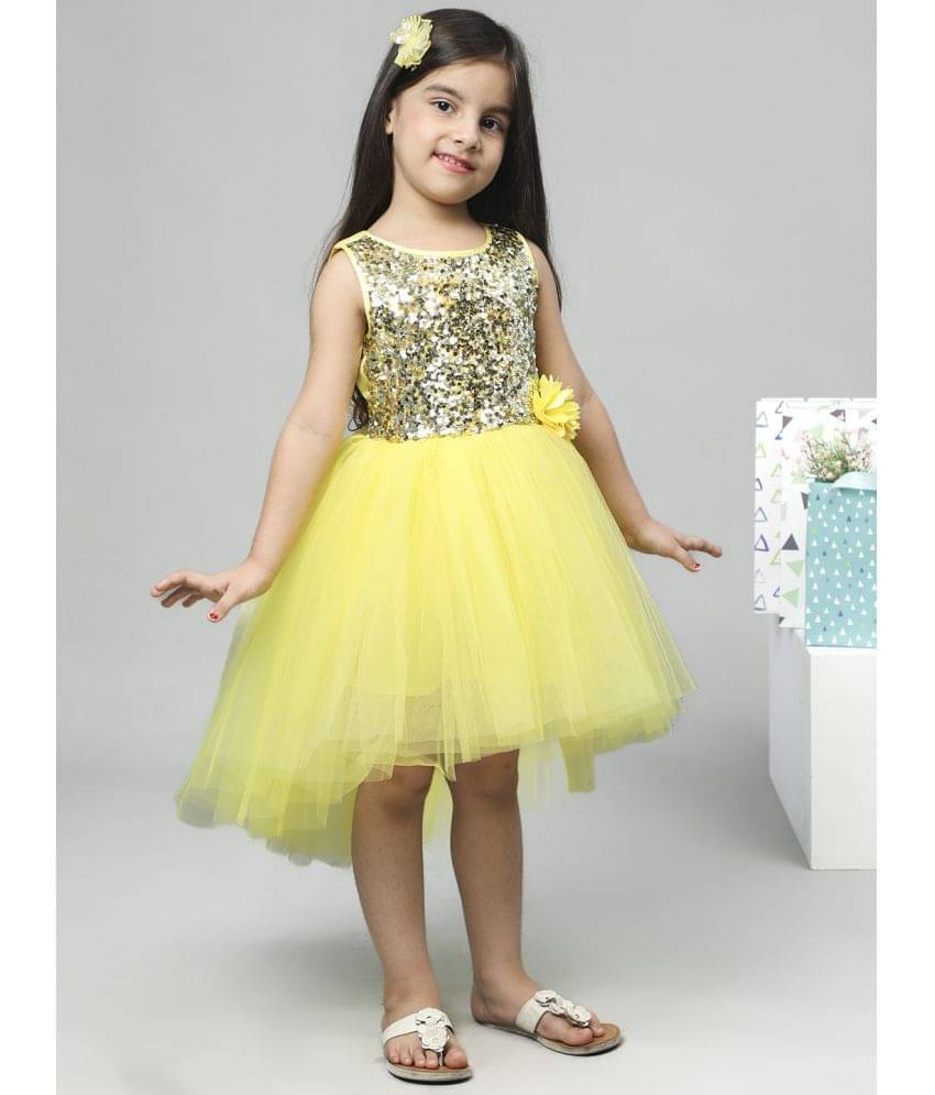 Toy Balloon Kids Net Frock For Girls ( Pack of 1 , Yellow ) Toy Balloon Kids Net Frock For Girls ( Pack of 1 , Yellow )