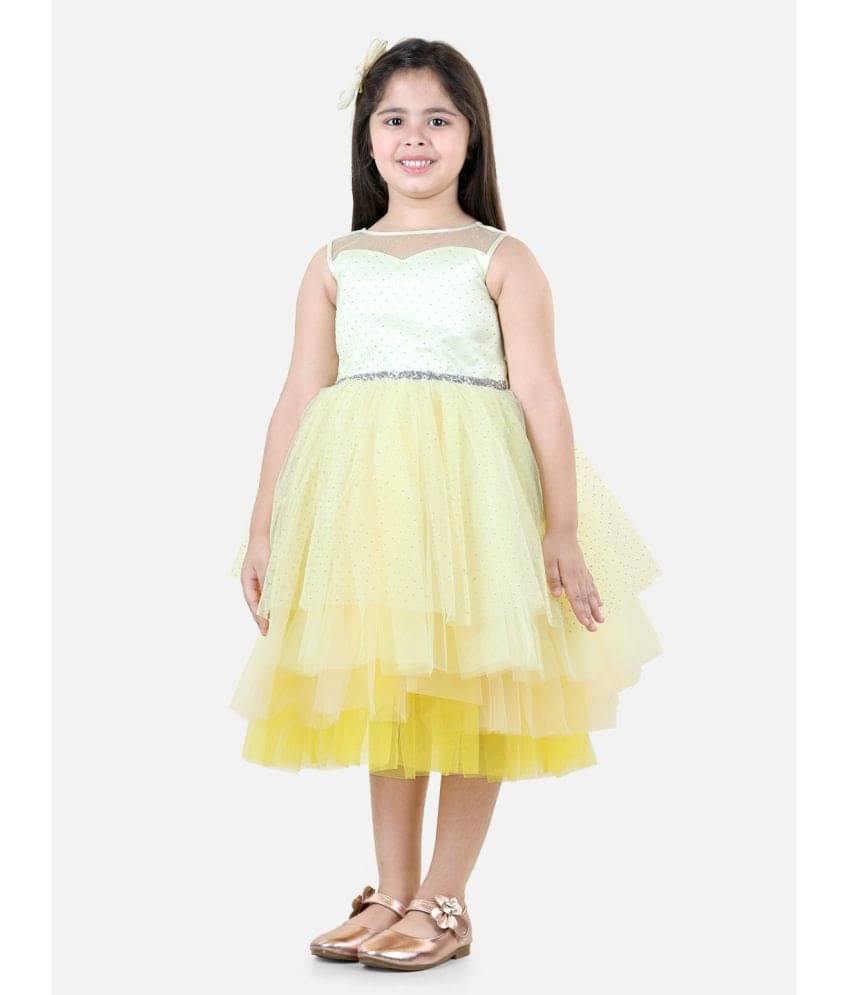 Toy Balloon Kids Net Frock For Girls ( Pack of 1 , Yellow ) Toy Balloon Kids Net Frock For Girls ( Pack of 1 , Yellow )
